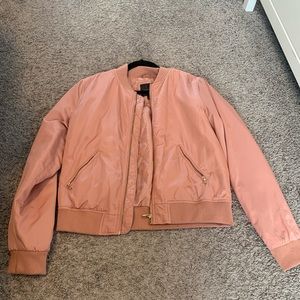 Dynamite Pink Bomber Jacket